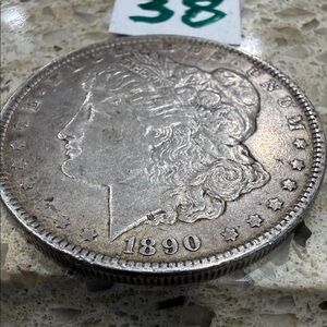 #38 - 1890 Morgan Silver Dollar - Obverse View